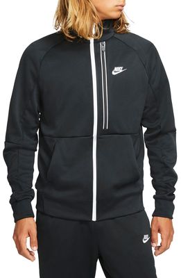 Nike Sportswear Tribute N98 Track Jacket in Black/white