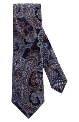 Eton Paisley Silk Tie in Blue