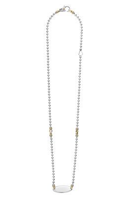 LAGOS Beloved Oval Plate Chain Necklace in Silver