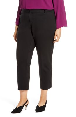 Vince Camuto Tech Ponte Skinny Ankle Pants in Rich Black