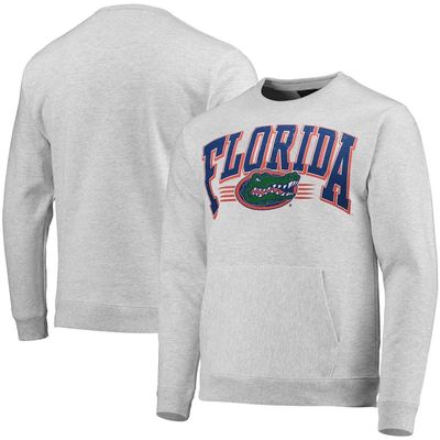 Men's League Collegiate Wear Heathered Gray Florida Gators Upperclassman Pocket Pullover Sweatshirt in Heather Gray