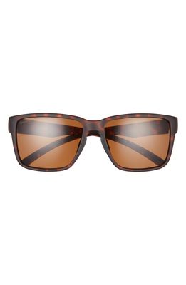 Smith Emerge 60mm Polarized Rectangle Sunglasses in Matte Tortoise/Brown