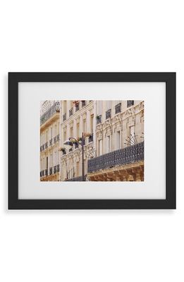Deny Designs Paris Balconies Framed Art Print in Black Frame 18X24