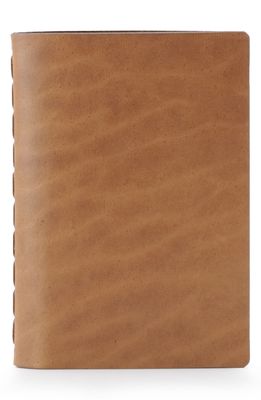 Ezra Arthur Small Leather Notebook in Malbec
