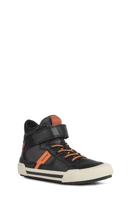 Geox Alonisso High Top Sneaker in Black/Orange