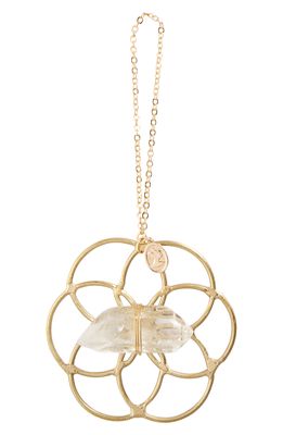 Ariana Ost Mini Flower of Life Crystal Grid in Gold/Multi