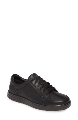 TRAQ by Alegria Baseq Low Top Sneaker in Black Leather
