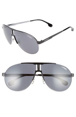 Carrera Eyewear 66mm Sunglasses in Ruthenium Grey/Matte Black