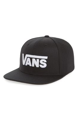 Vans Drop V II Snapback Cap in Black/White