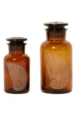 GOODEE x Siafu Set of 2 Apothecary Bottles in Amber