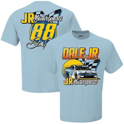 Men's JR Motorsports Official Team Apparel Light Blue Dale Earnhardt Jr. Hellmann's Graphic T-Shirt