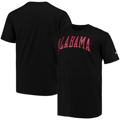 Men's Champion Black Alabama Crimson Tide Big & Tall Arch Team Logo T-Shirt
