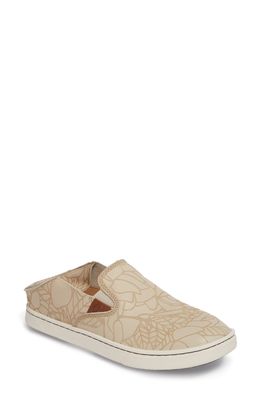 OluKai Pehuea Lau Slip-On Sneaker in Tapa/Tapa Fabric