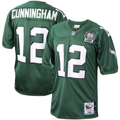 Men's Mitchell & Ness Randall Cunningham Kelly Green Philadelphia Eagles 1992 Authentic Throwback Retired Player Jersey