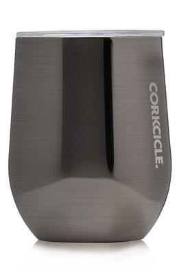 Corkcicle Stemless Insulated Wine Glass in Gunmetal