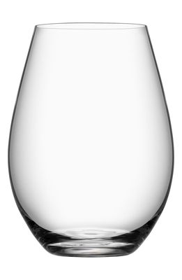 Orrefors More Set of 4 Stemless Wine Glasses in White