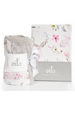 Oilo Fawn Crib Sheet & Cuddle Blanket Set