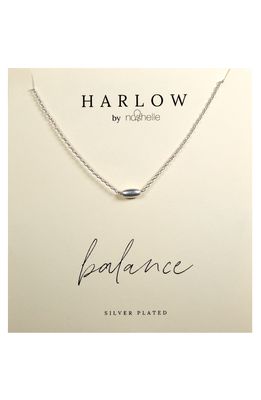 HARLOW by Nashelle Balance Bead Boxed Necklace in Silver