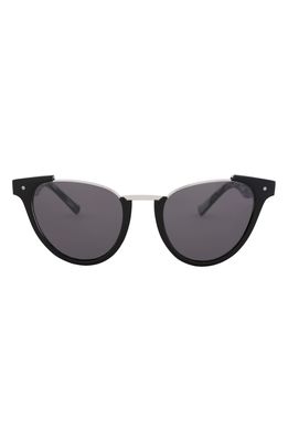 Grey Ant 51mm Black Pearl Cat Eye Sunglasses in Black/Grey