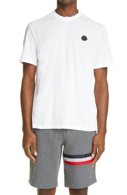 Moncler Logo Graphic Tee in White