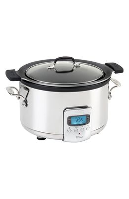 All-Clad 4-Quart Slow Cooker with Aluminum Insert in Silver