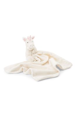 Jellycat Bashful Unicorn Soother Blanket in White