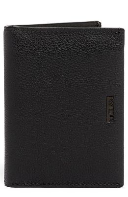 Tumi L-Fold Leather Wallet in Grey Texture