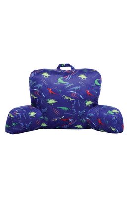Iscream Dinosaur Tracks Lounge Pillow in Blue Multi