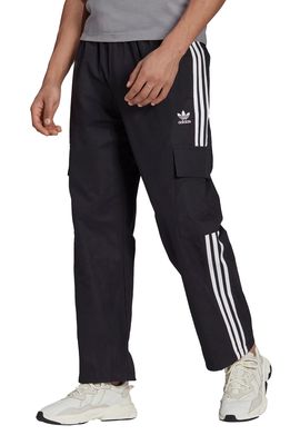 adidas Originals 3-Stripes Cargo Pants in Black