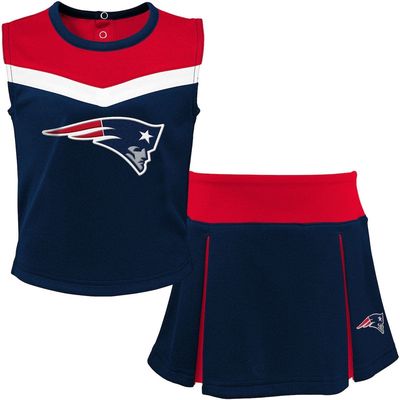 Outerstuff Youth Navy/Red New England Patriots Two-Piece Spirit Cheerleader Set