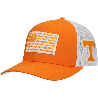 Men's Columbia Tennessee Orange Tennessee Volunteers PFG Tonal Fish Flag Flex Hat