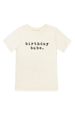 Tenth & Pine Birthday Babe Graphic Organic Cotton T-Shirt in Natural