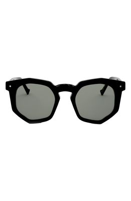 Grey Ant 47mm Round Sunglasses in Black/Green