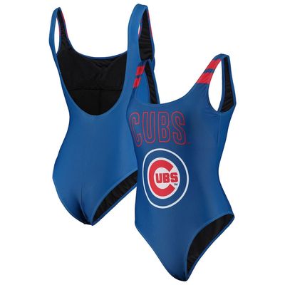Women's FOCO Royal Chicago Cubs One-Piece Bathing Suit