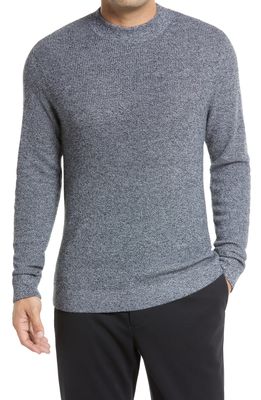 Nordstrom Shaker Stitch Mock Neck Sweater in Black Marl