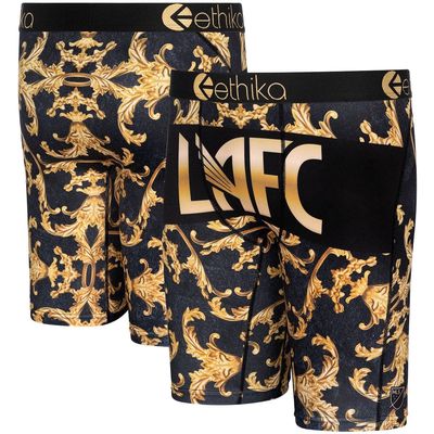 Men's Ethika LAFC Logo Boxer Briefs in Gold