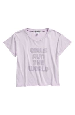 Sub Urban Riot Kids' Girls Run the World Graphic Tee in Lavender