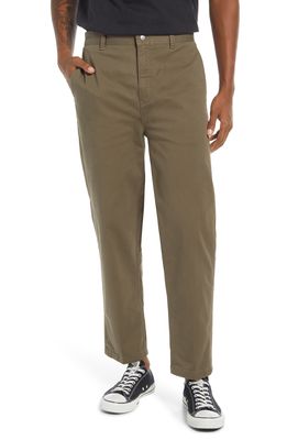 FRAME The Elastic Cotton Chinos in Military Green