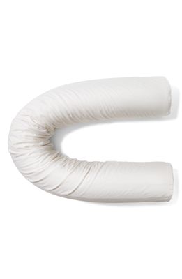 Coyuchi Organic Latex Molded Body Pillow in Alpine White