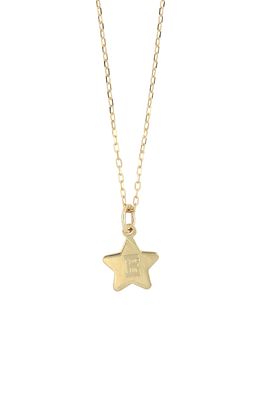 Bony Levy Kids' 14K Gold Star Initial Pendant Necklace in Yellow Gold-E
