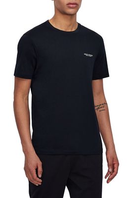 Armani Exchange Milano/New York Logo T-Shirt in Navy