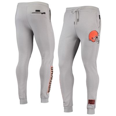 Men's Pro Standard Gray Cleveland Browns Logo Jogger Pants