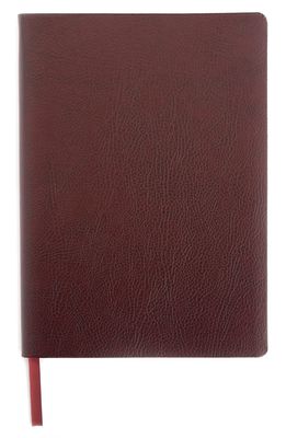 ROYCE New York Contemporary Leather Journal in Burgundy