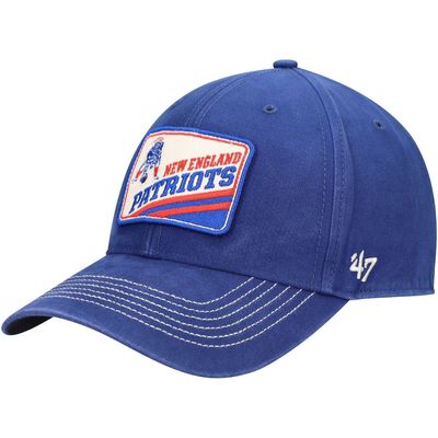 Men's '47 Royal New England Patriots Upland MVP Historic Logo Adjustable Hat