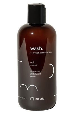 maude Wash No. 0 Unscented Body Wash & Bubble Bath