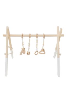 Poppyseed Play Wooden Baby Gym in White
