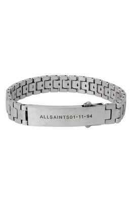 AllSaints Men's Watchband Bracelet in Warm Silver