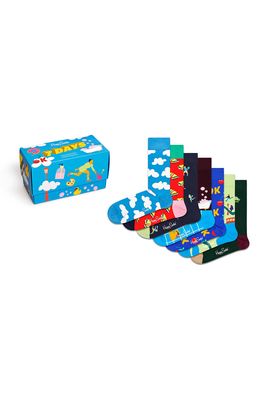 Happy Socks Assorted 7-Pack 7 Days Socks Gift Box