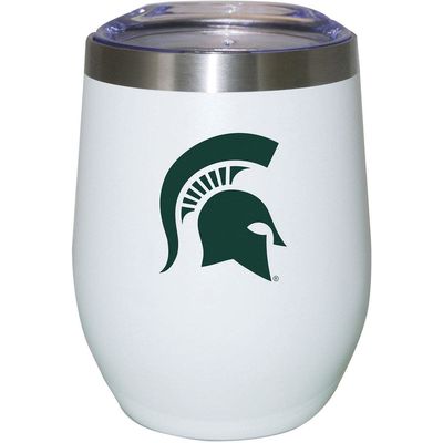 THE MEMORY COMPANY Michigan State Spartans 12oz. Logo Stemless Tumbler in White