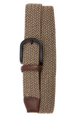 Torino Braided Melange Belts in Khaki